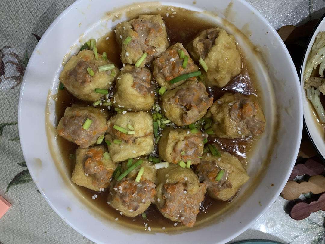 油豆泡塞肉