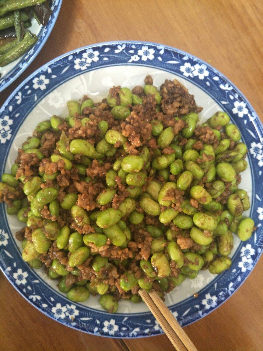 超级下饭菜：毛豆炒肉
