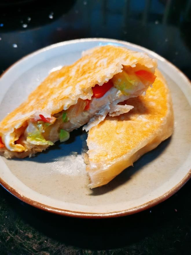 蔬菜酥饼（手抓饼版早餐机）的做法