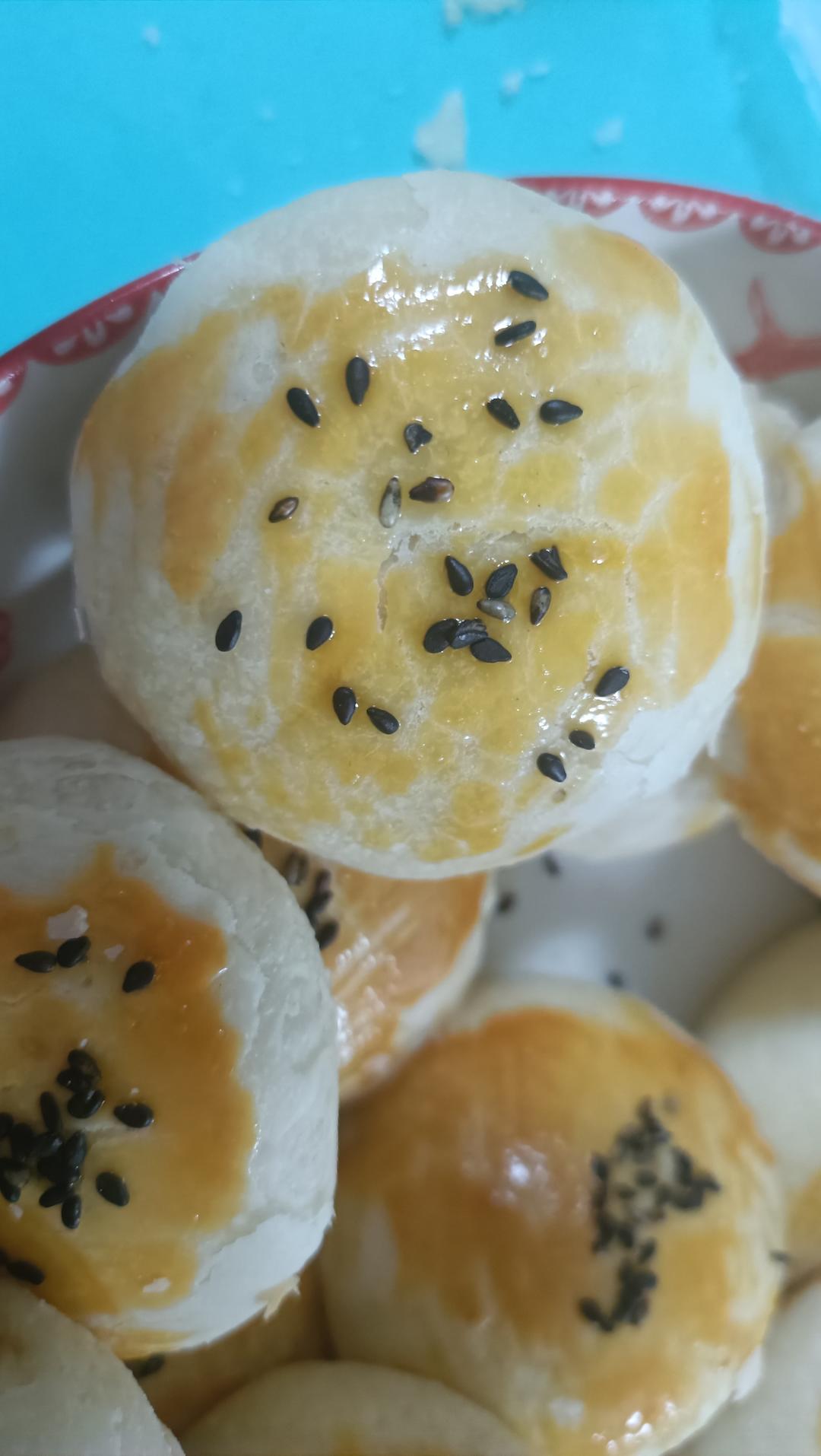 酥皮绿豆饼