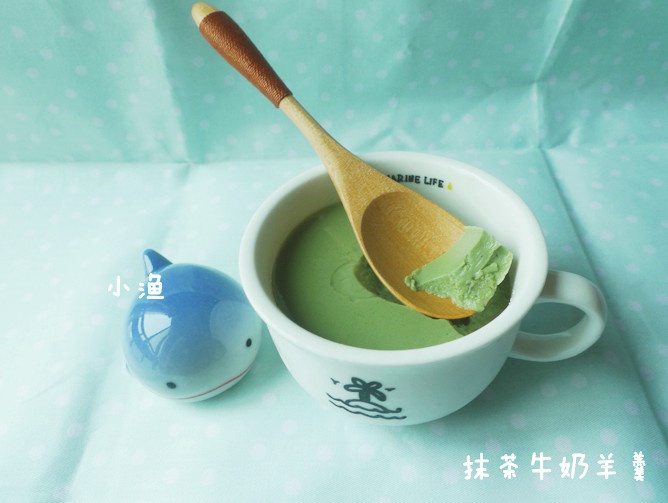 抹茶牛奶羊羹