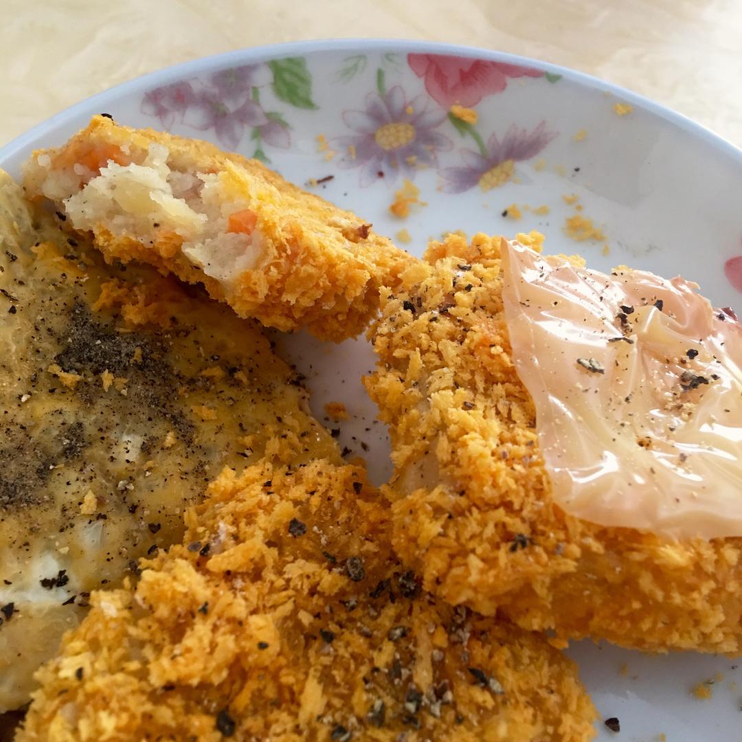 炸土豆饼（烤箱版 非油炸）的做法