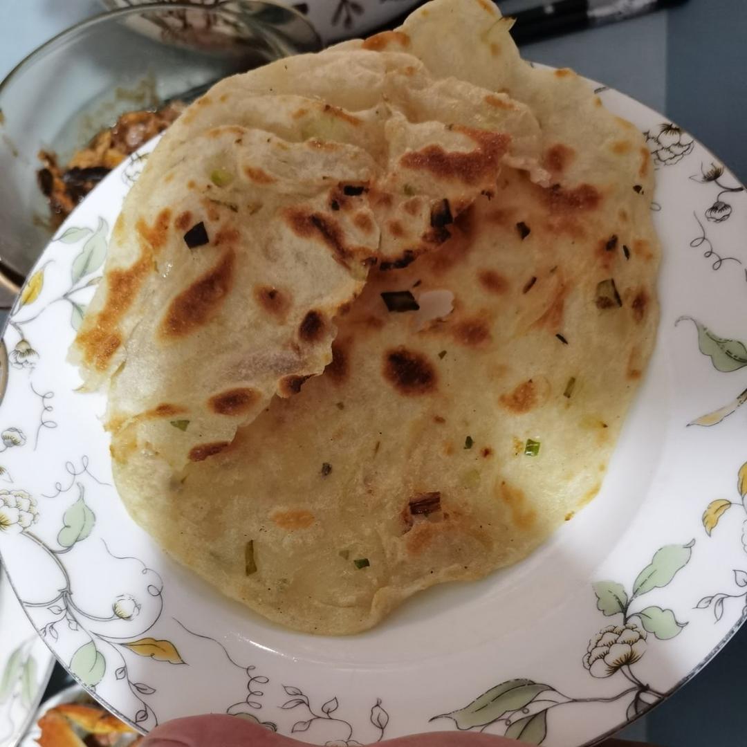葱油饼（饺子皮版）