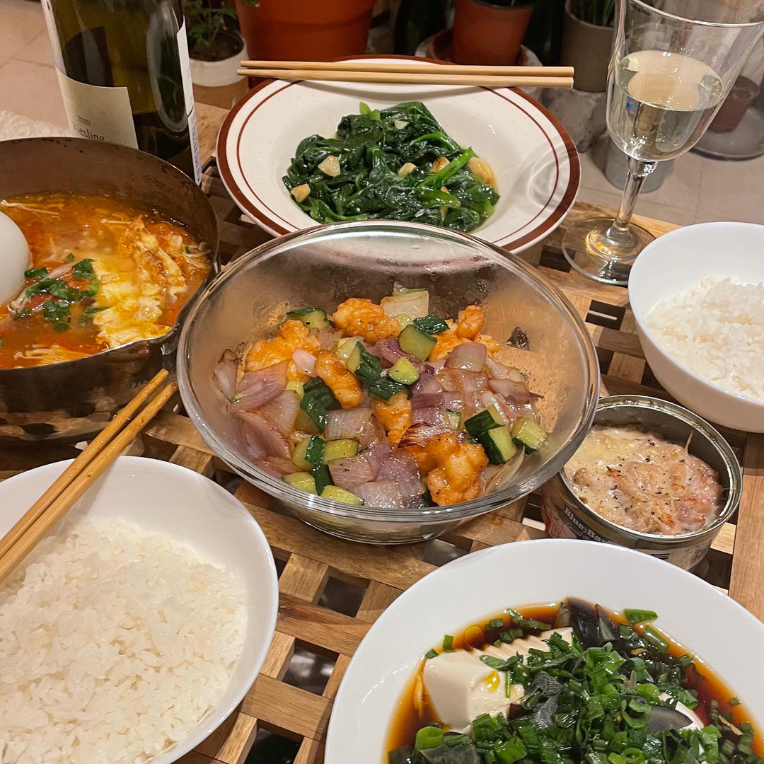 鲜蔬炒虾滑