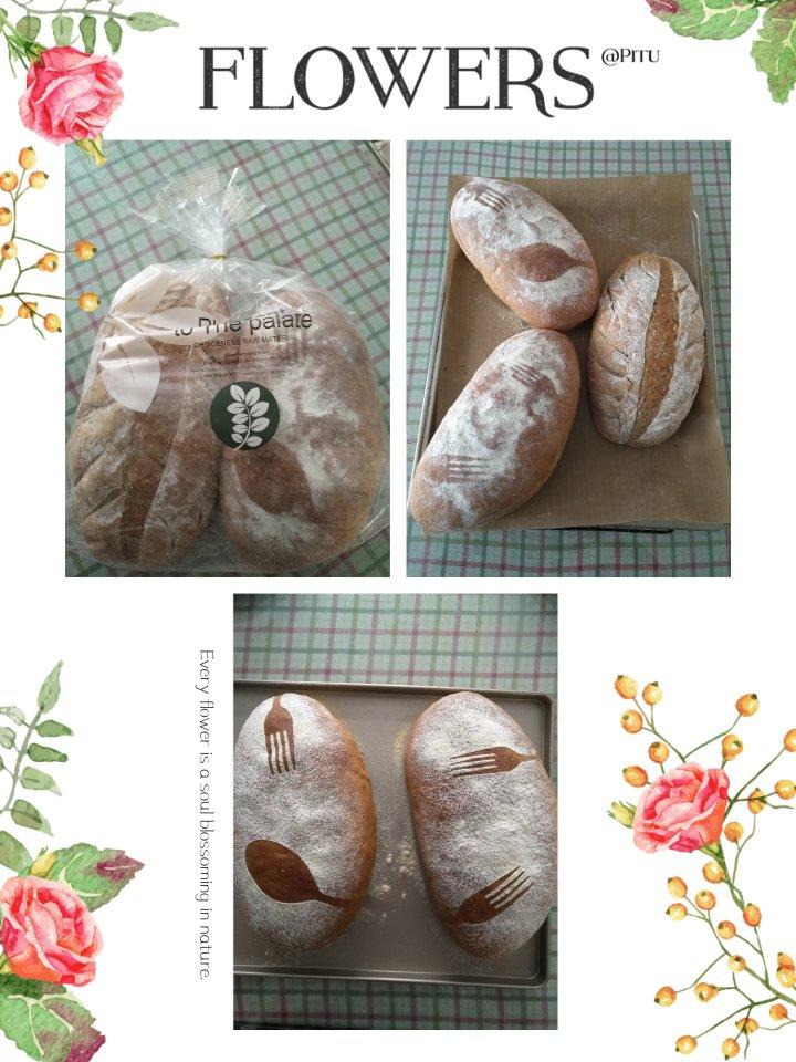 香喷喷的全麦培根面包