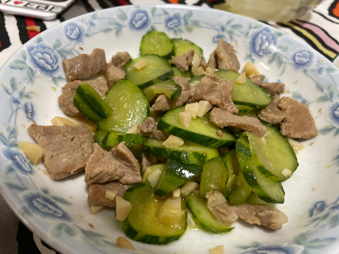 家常菜-青瓜炒瘦肉