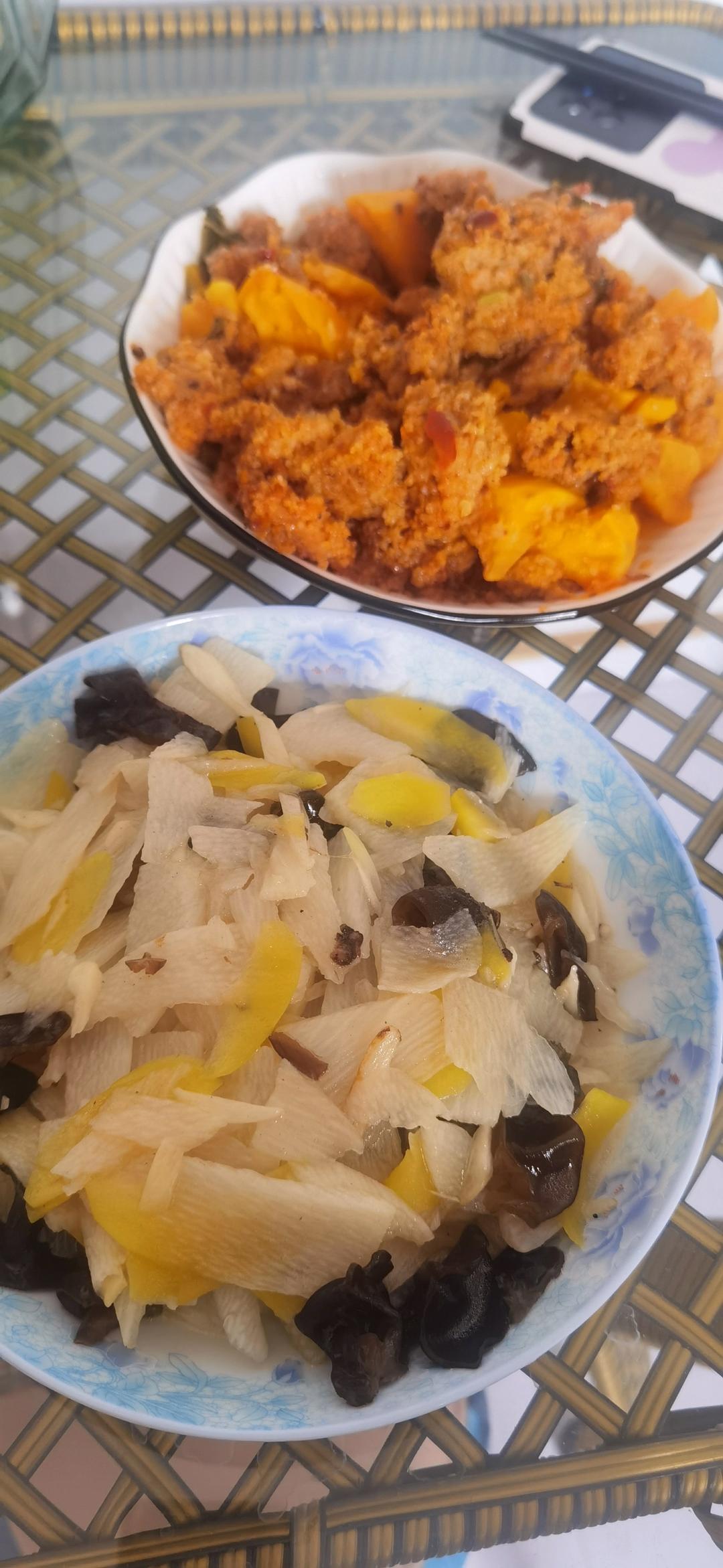 山药炒木耳