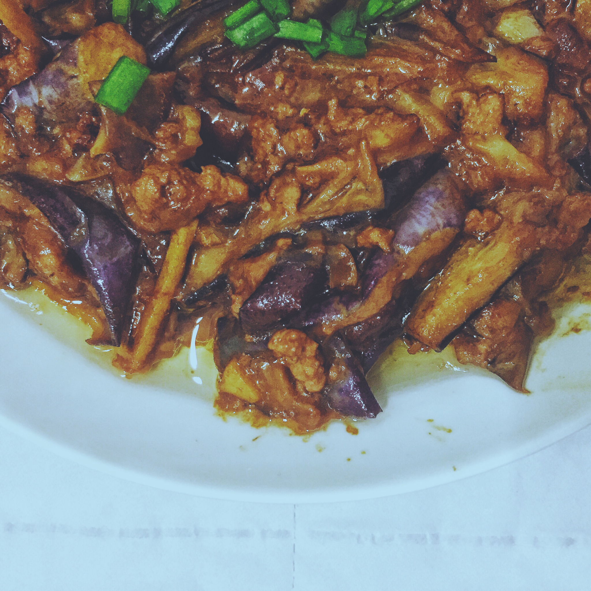 红烧肉沫茄子