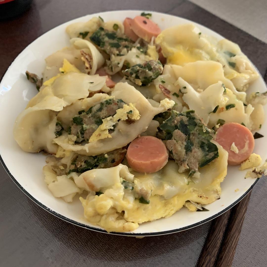 懒人快手抱蛋煎饺