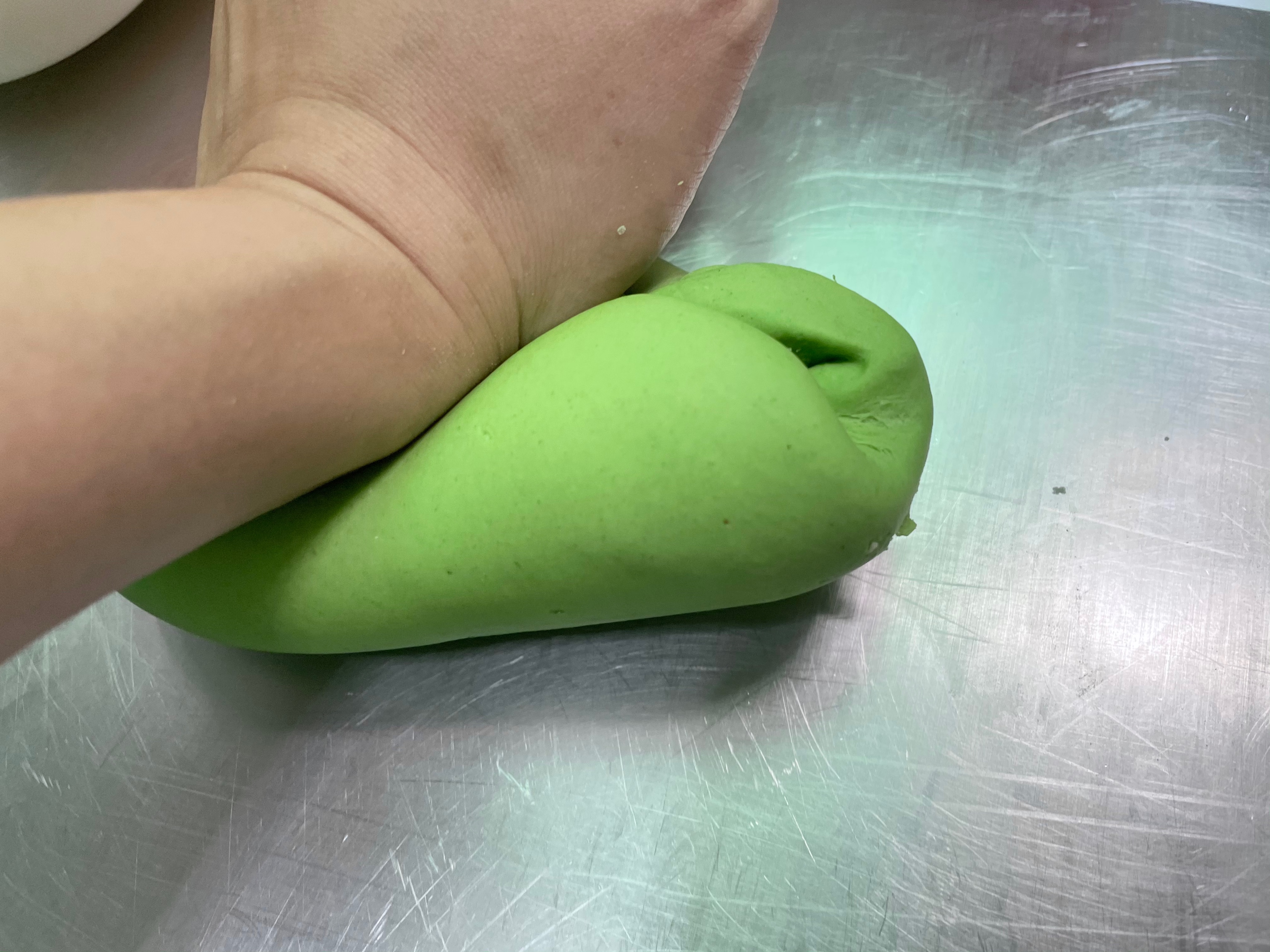 水光肌菠菜馒头的做法 步骤7