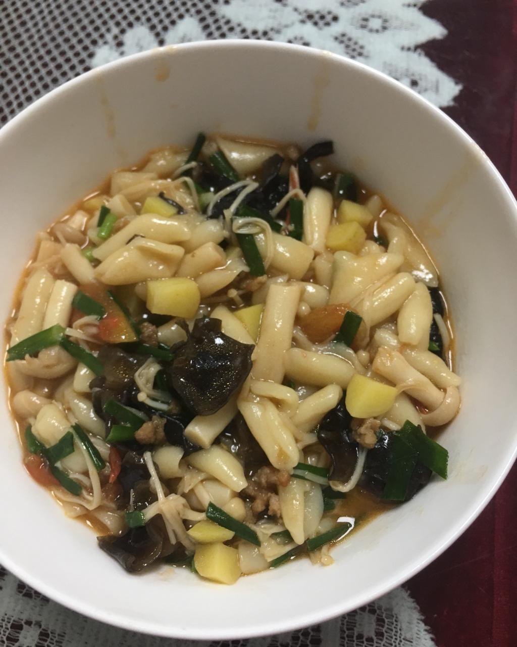 陕西美食 麻食