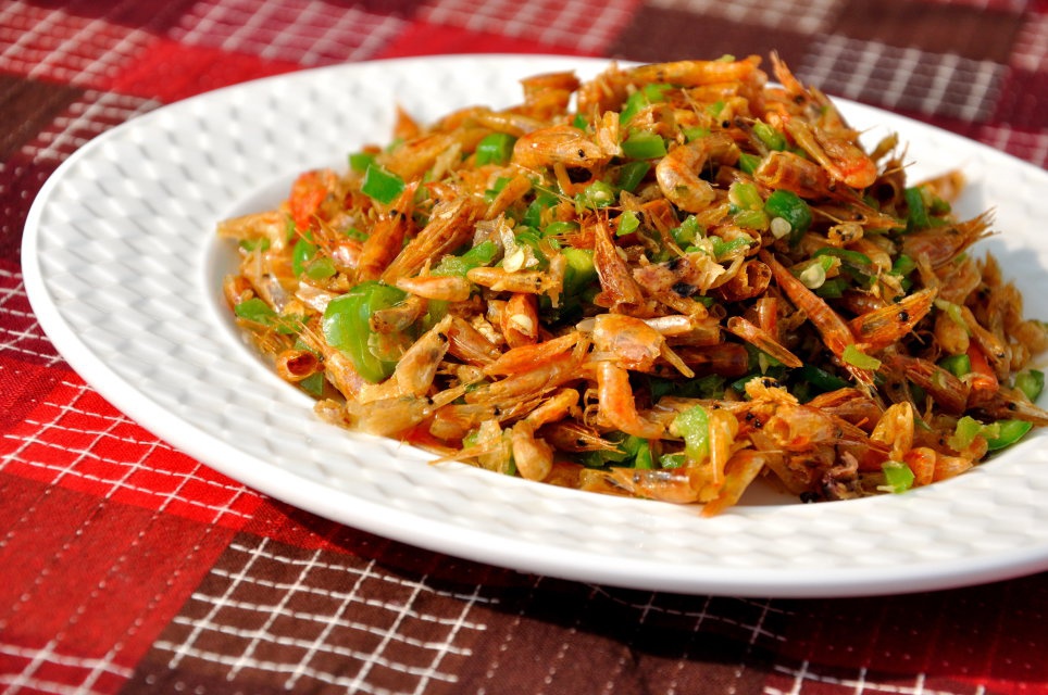 周公子zl做的青椒炒虾米