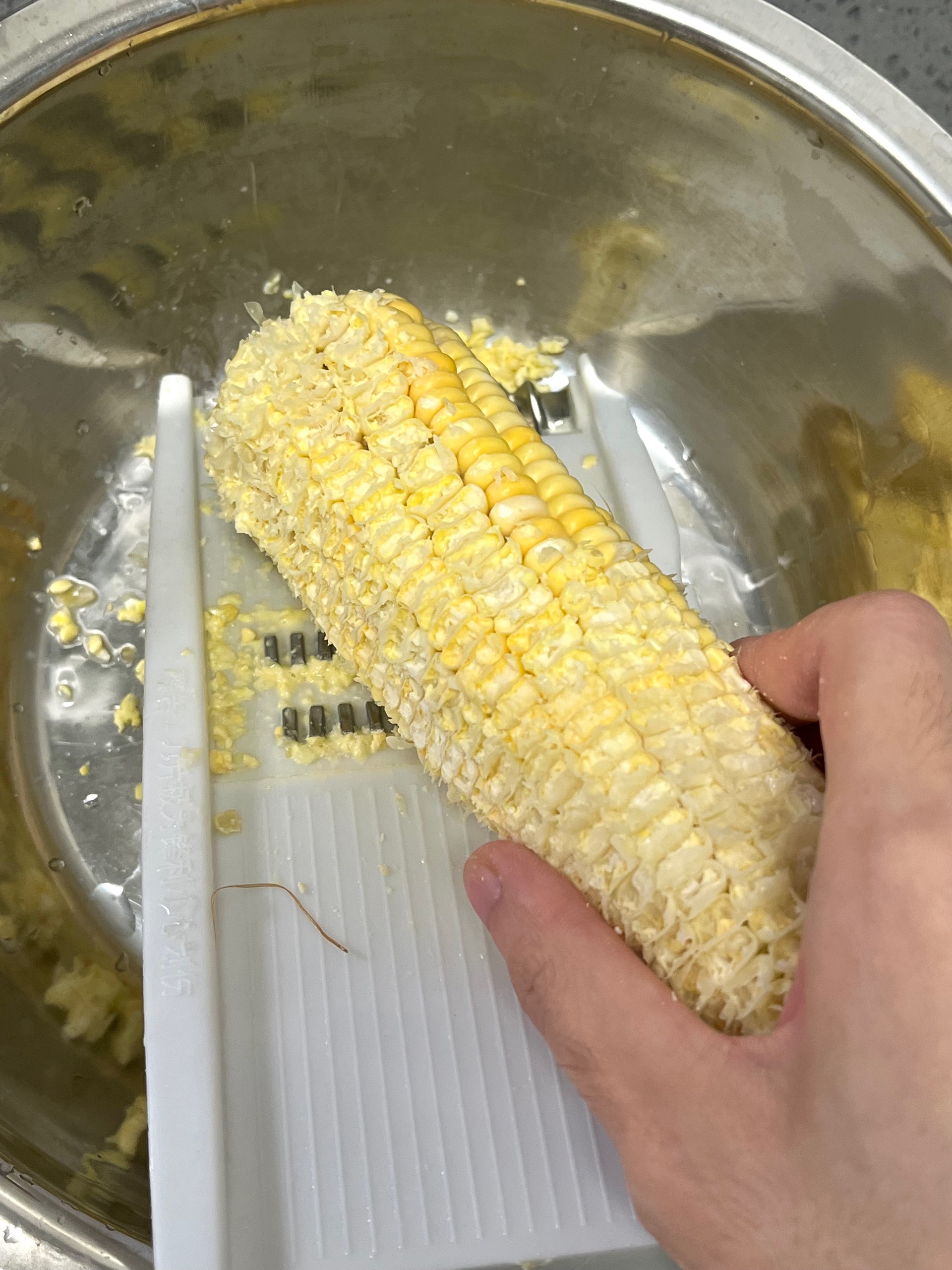玉米粑粑（低脂）的做法 步骤1