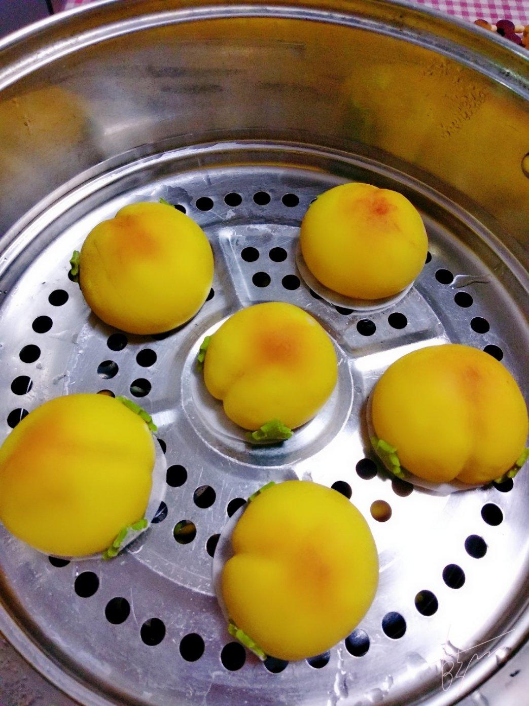 天然果蔬粉、寿桃（造型馒头/桃子馅儿包子）
