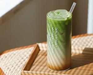 春日神仙饮品🌿绿野仙踪·抹茶咖啡拿铁🍵的做法 步骤8