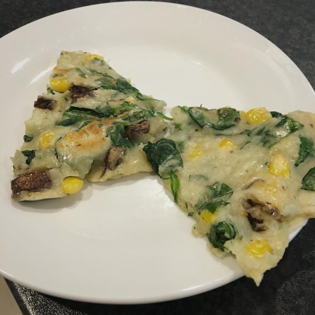 菠菜鸡蛋饼