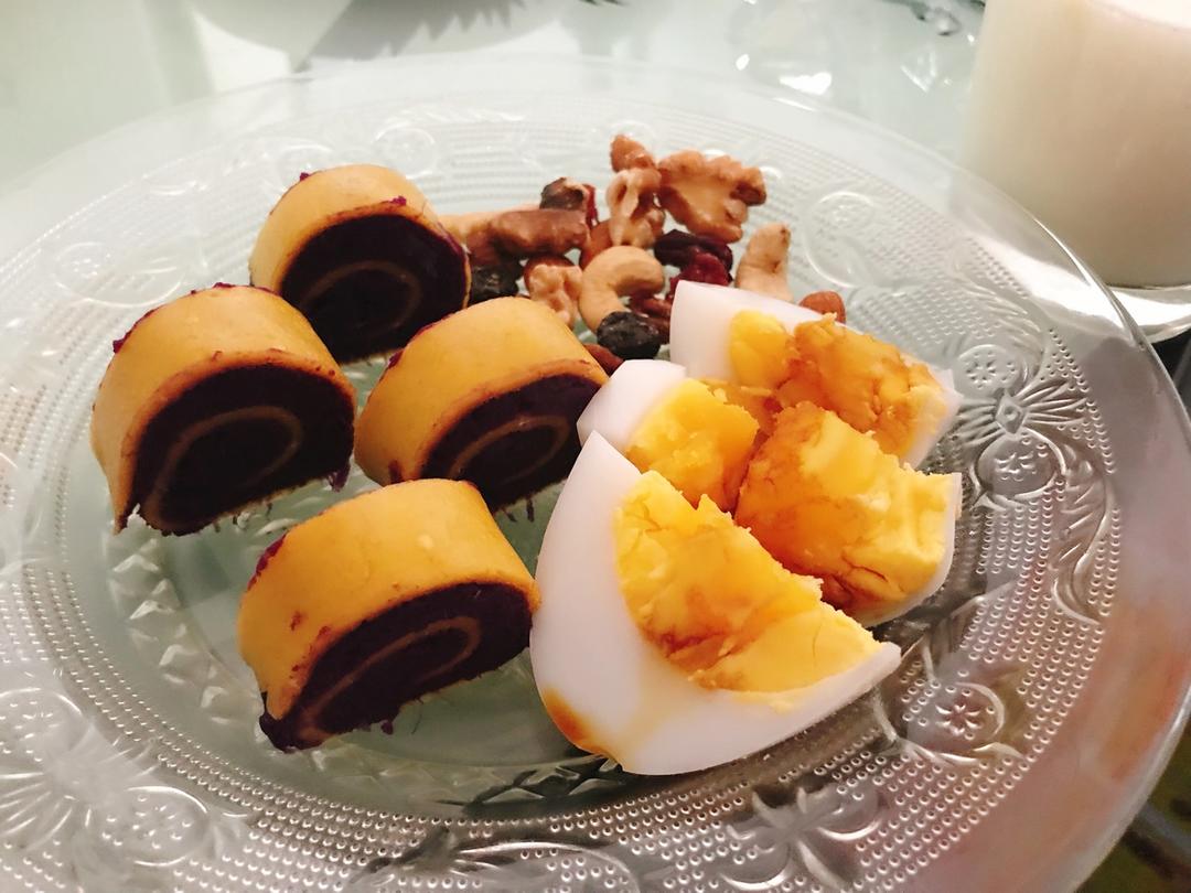 紫薯蛋卷  宝宝健康食谱