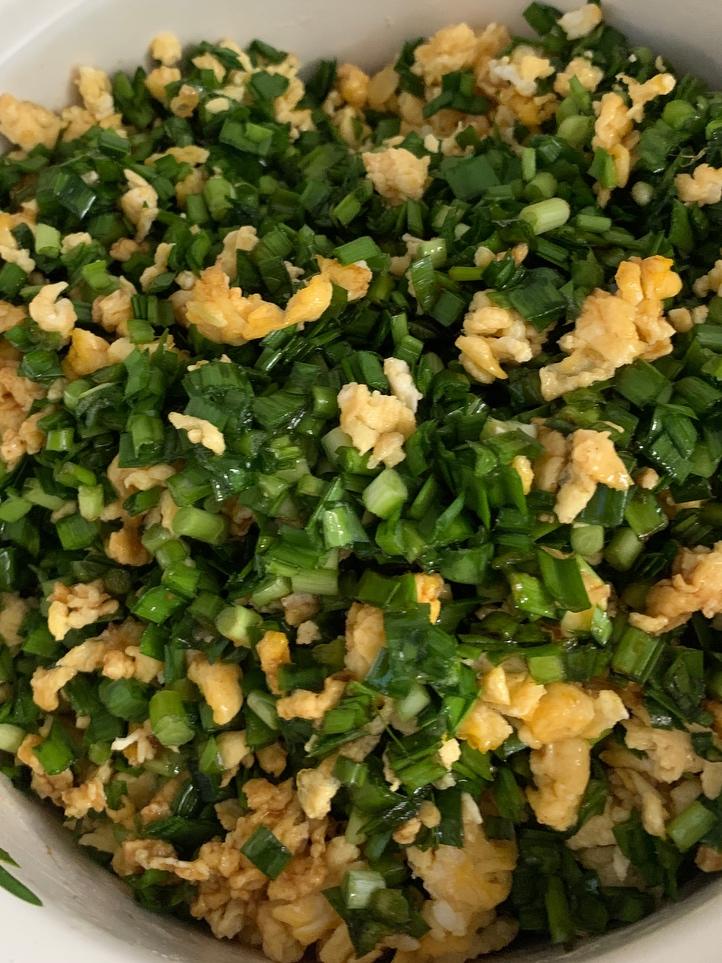 韭菜鸡蛋馅儿不出水的几个小技巧的做法