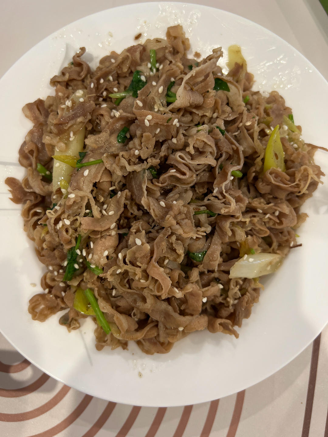 葱爆孜然羊肉