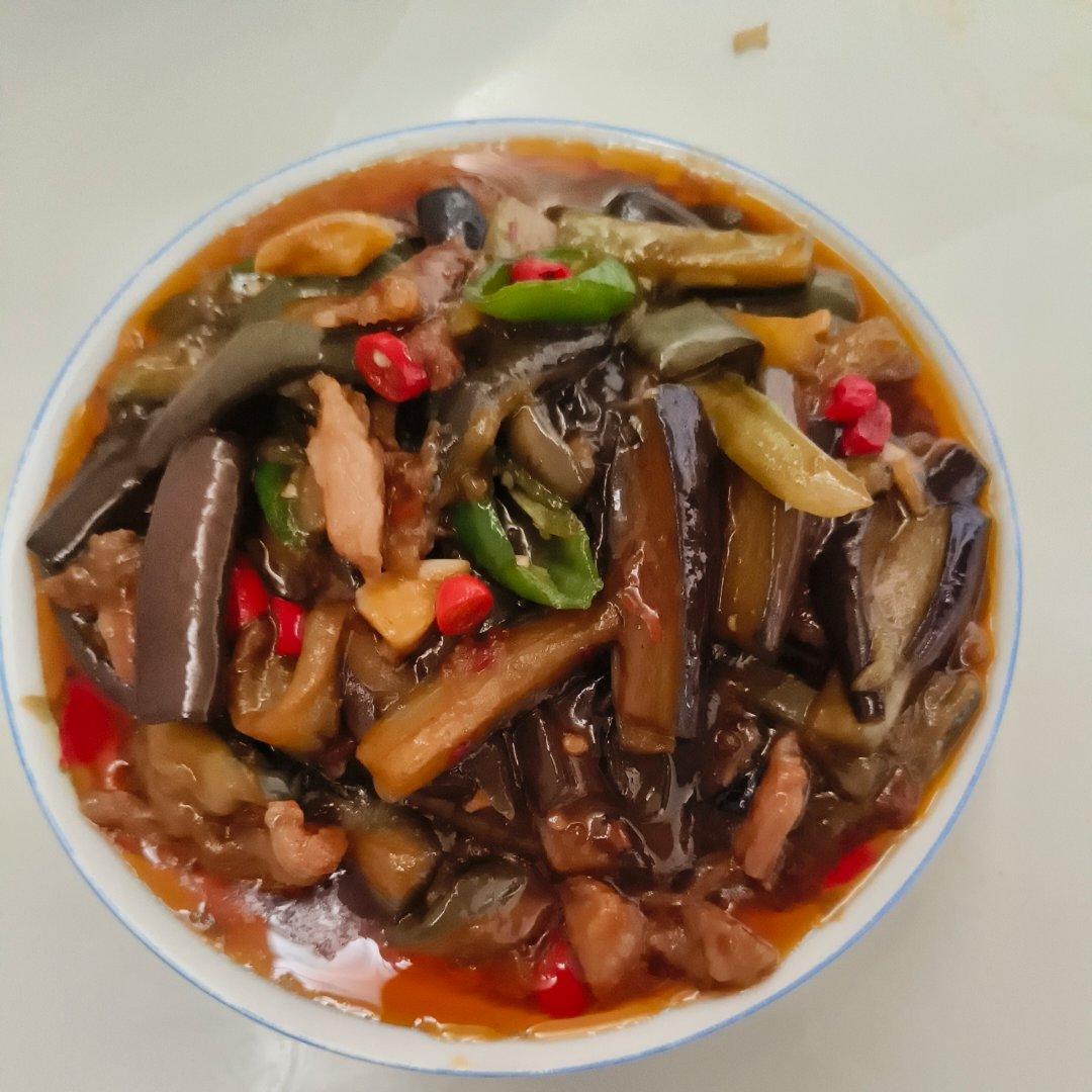 少油版茄子炒肉