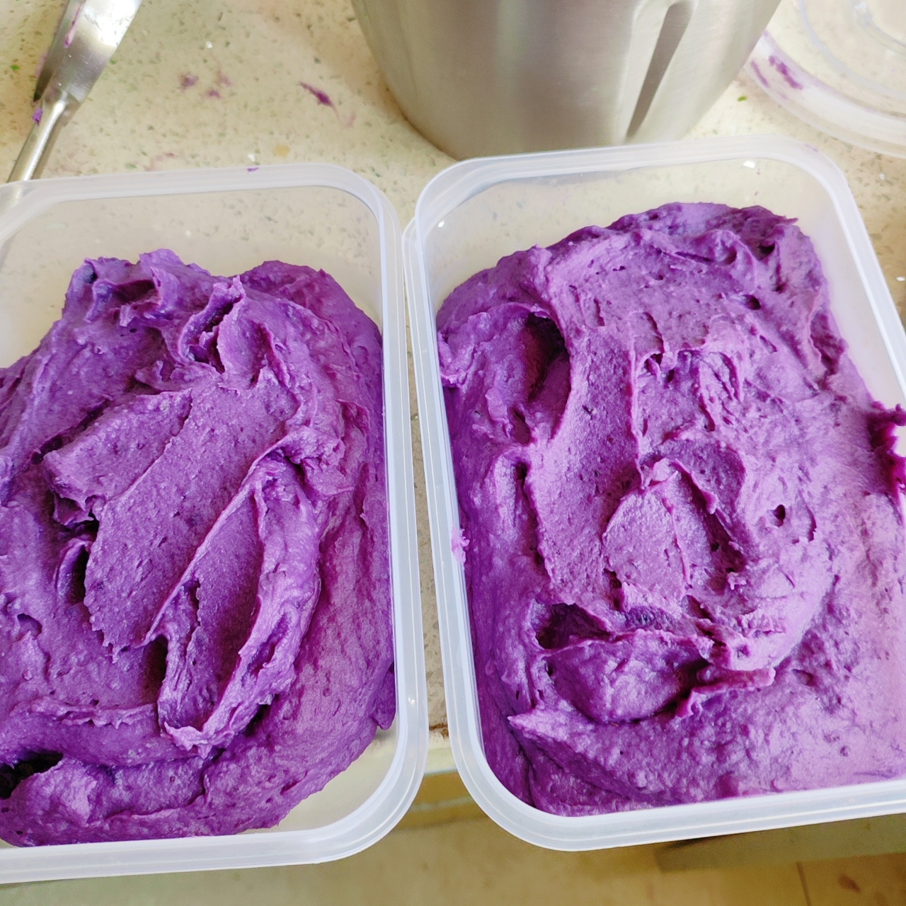 【芋泥】奶香芋头紫薯泥