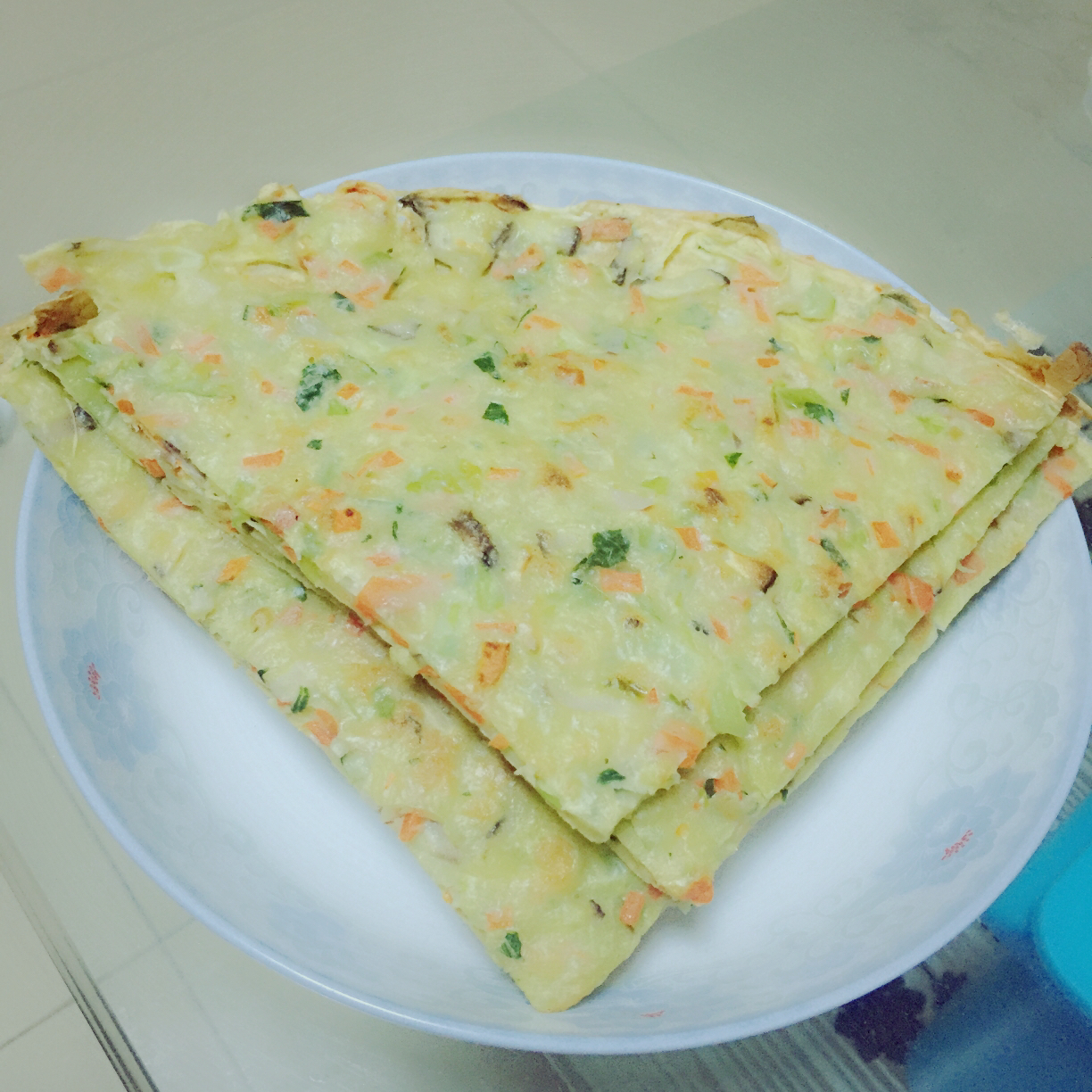 名字太长太长了做的田园蔬菜饼