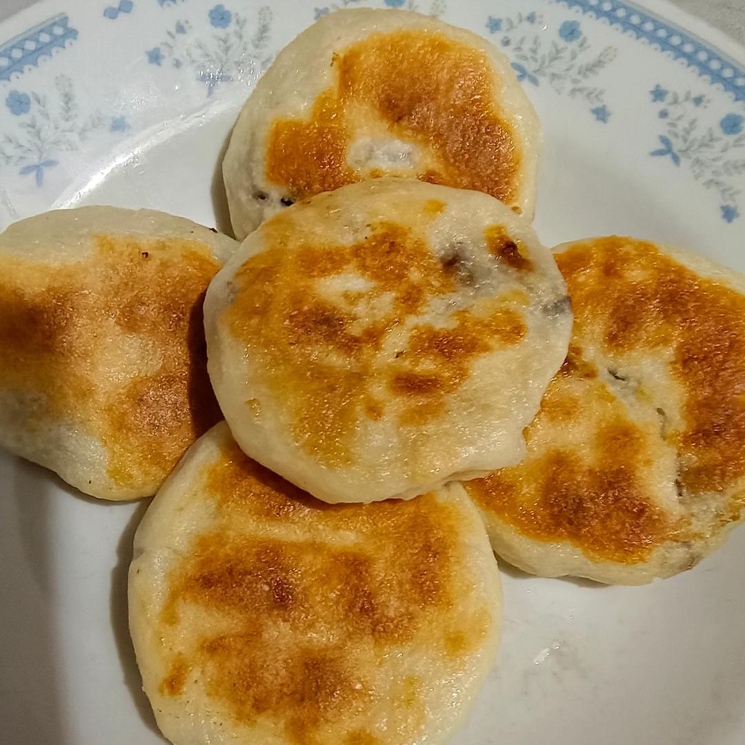 不加一滴油和糖！软糯香甜的红豆糯米饼～