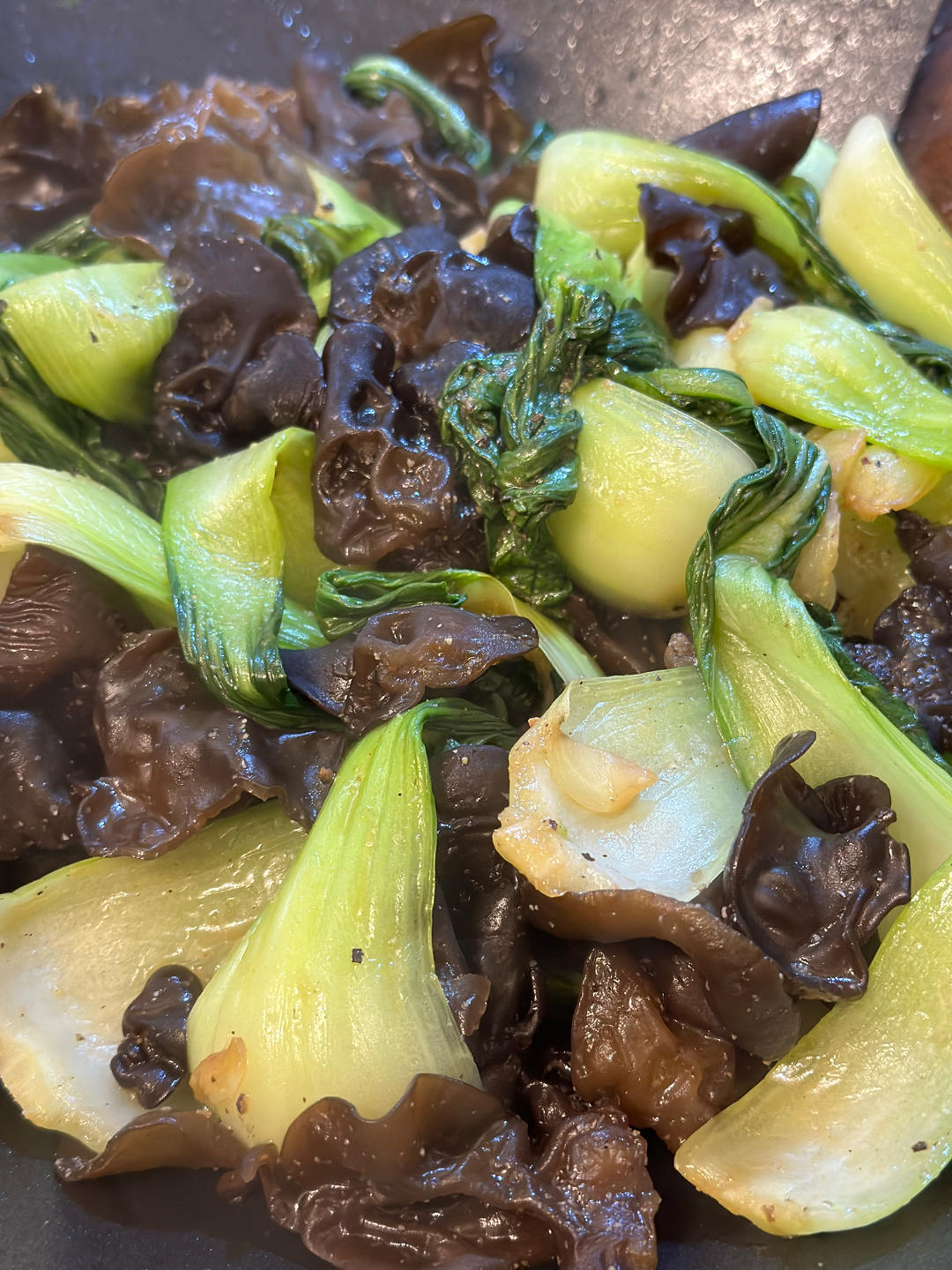 小油菜炒黑木耳