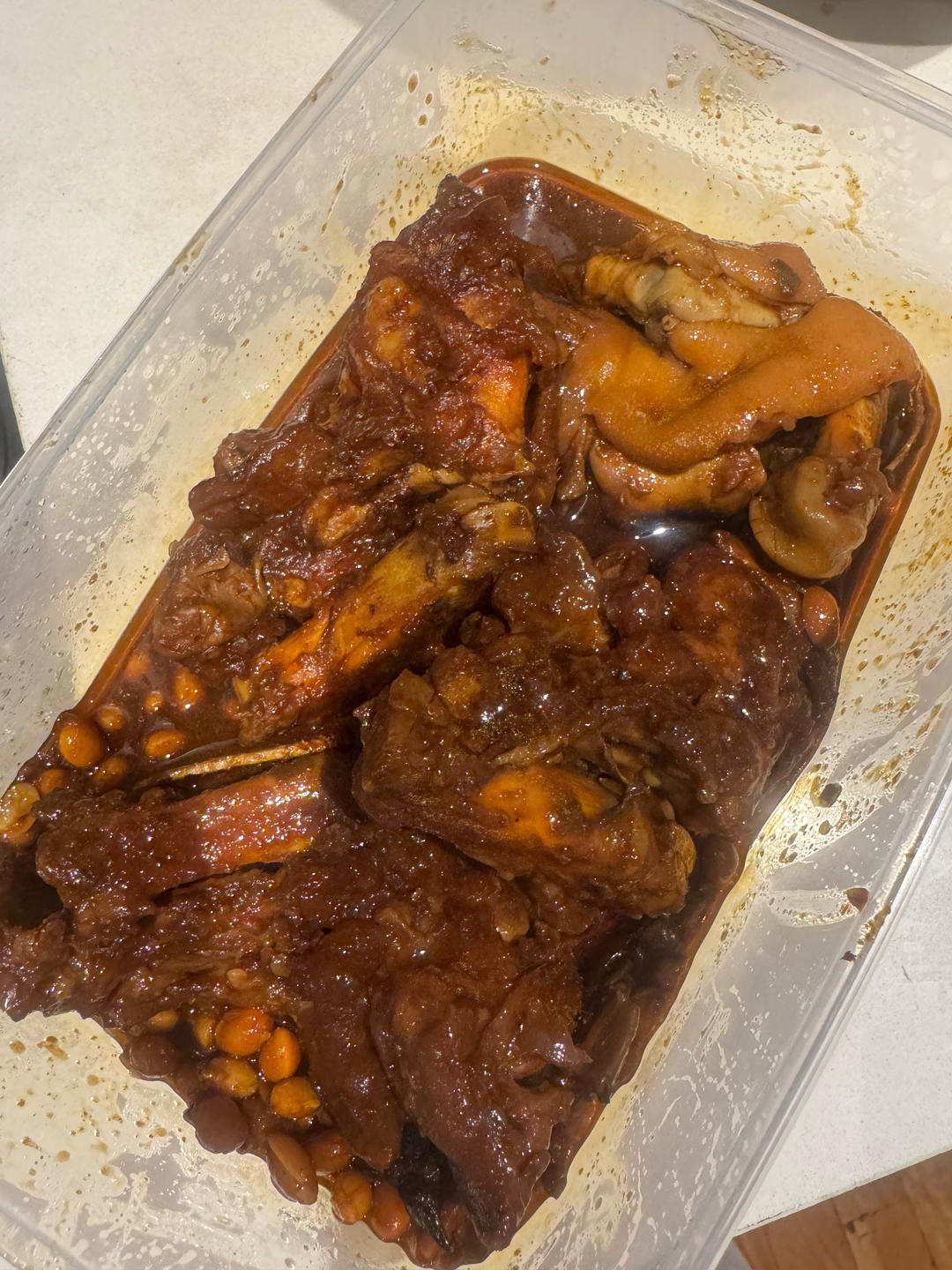 流口水的黄豆炖猪蹄