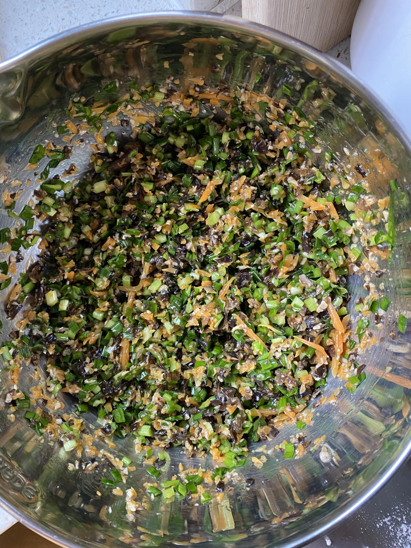 包子、饺子馅丰富又养眼的素三鲜、萝卜木耳韭菜馅