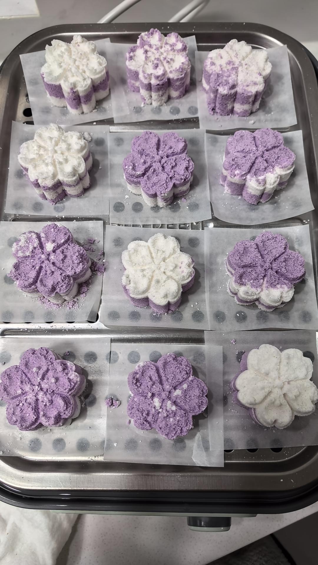 中式传统小方糕 松糕 米糕 蒸糕