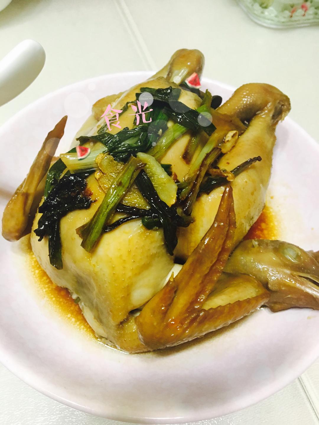 电饭煲干焗鸡