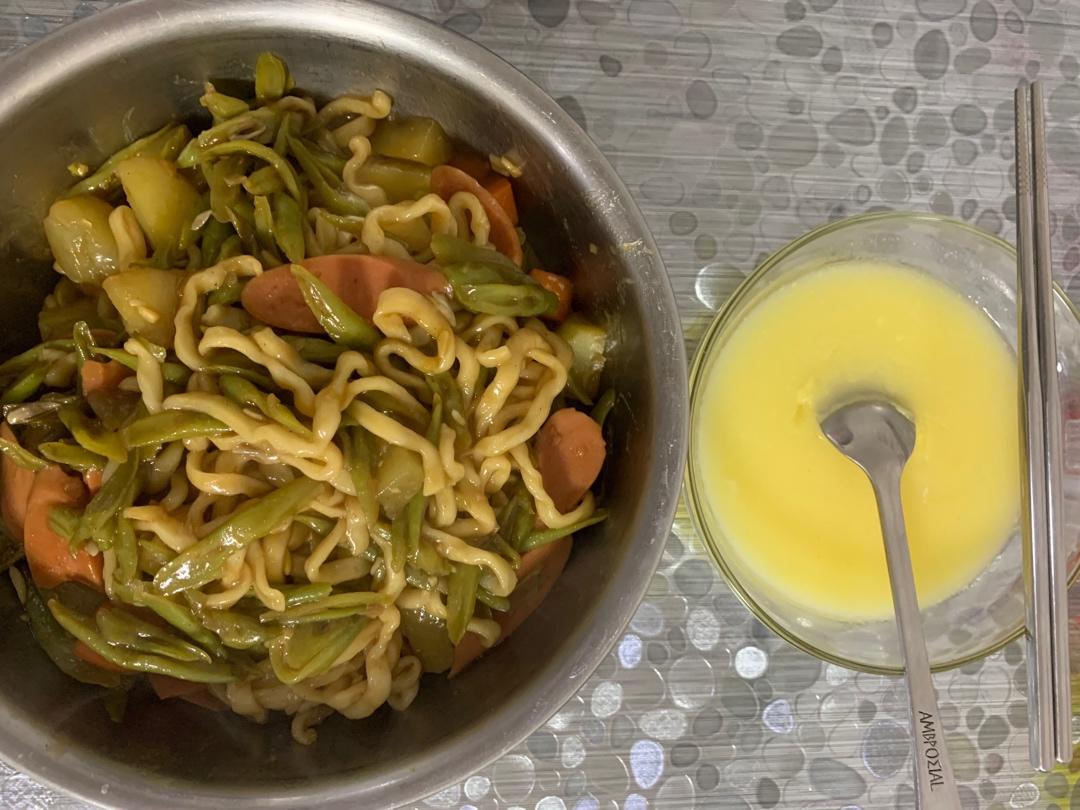 土豆豆角焖面