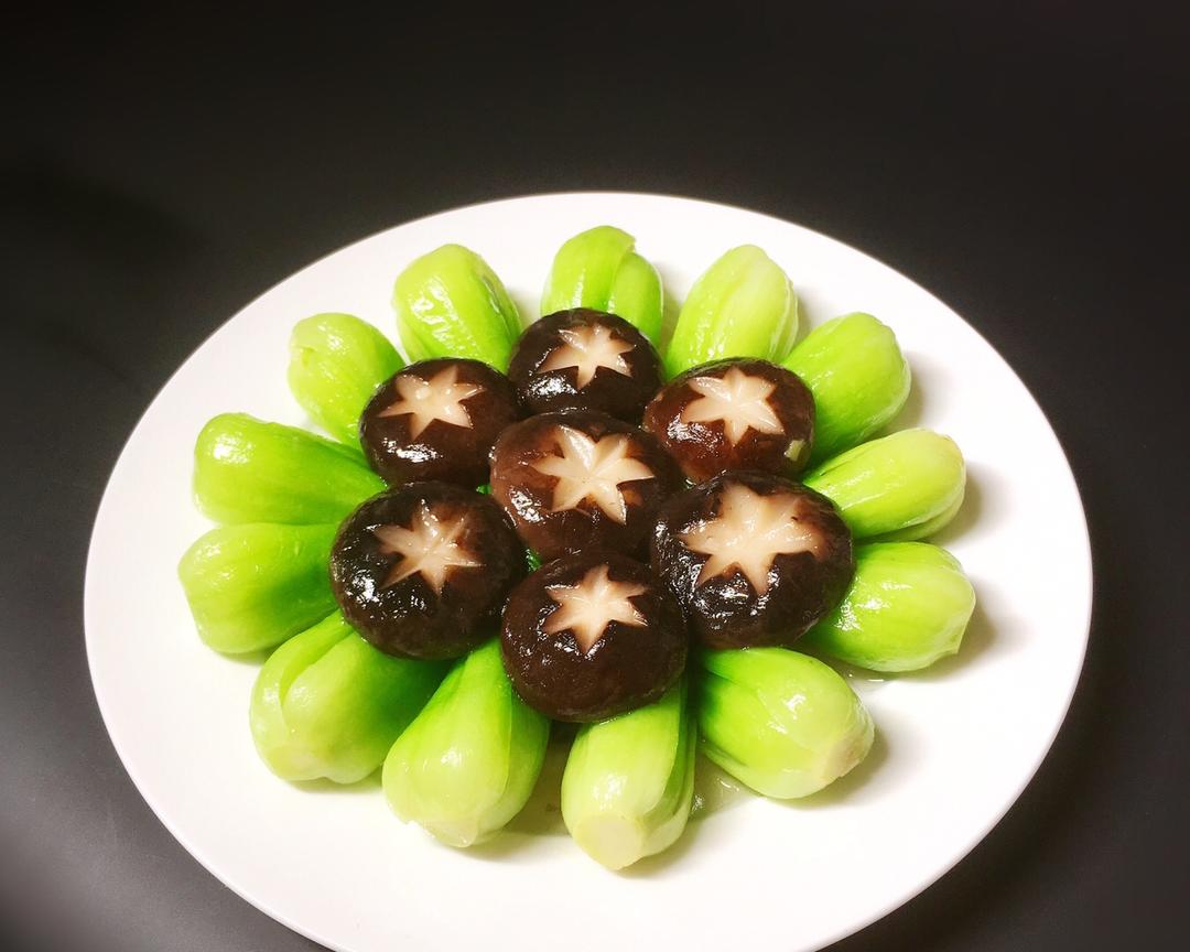 香菇油菜的做法