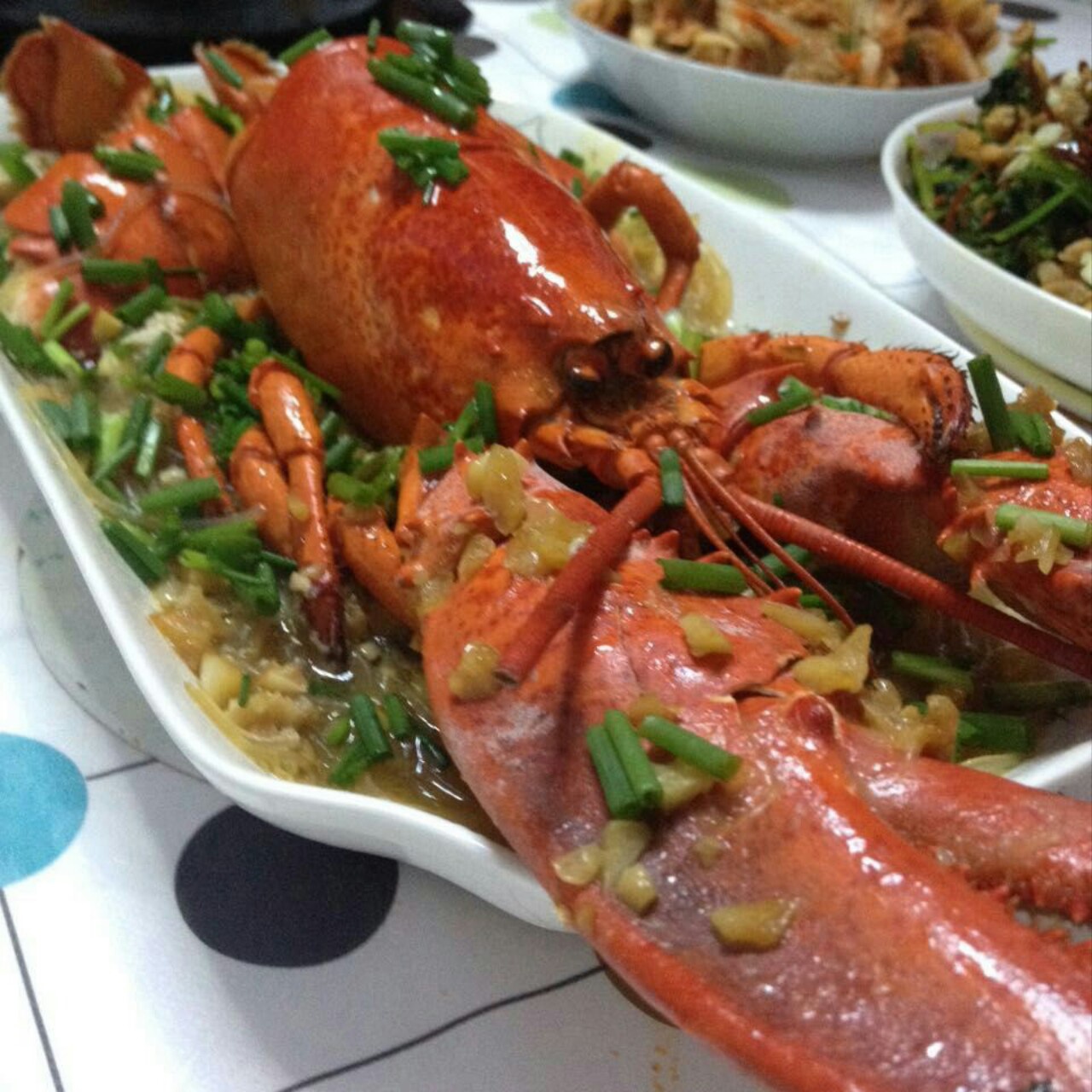 蒜蓉龙虾蒸粉丝