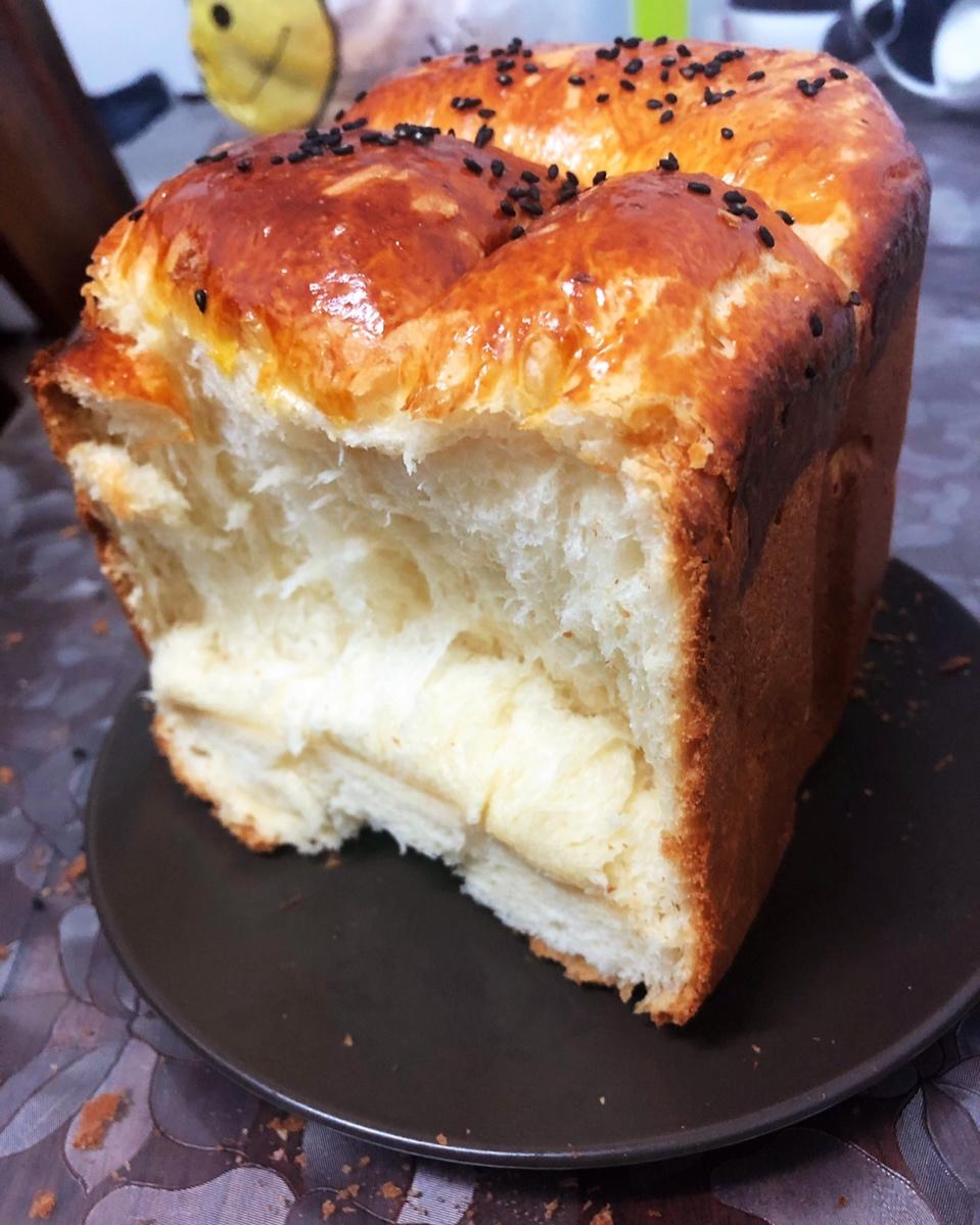 王光光光光的中种法北海道吐司详细步骤版（柏翠面包机8990型号制作）