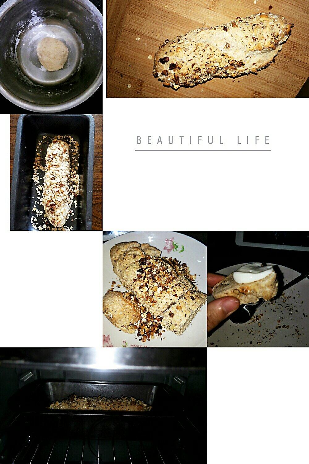 慢碳高纤纯全麦面包～（无油无糖无蛋无奶）