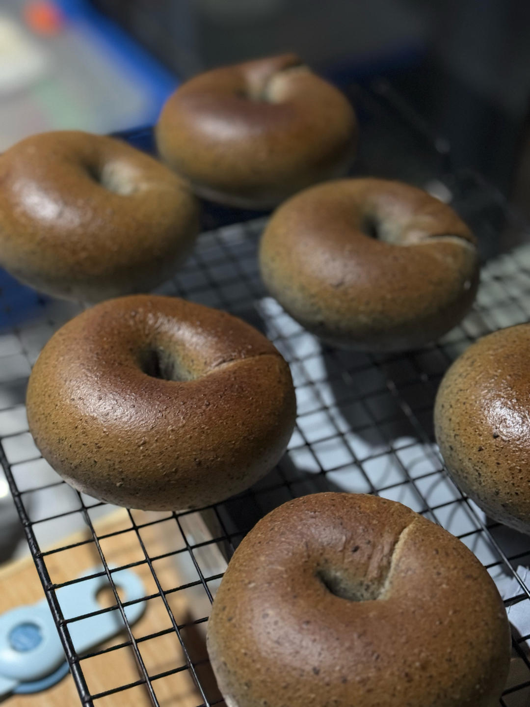 双倍黑芝麻奶酥贝果🥯一起吃养生贝果吧