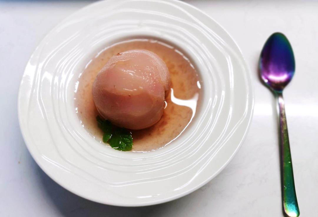 夏日少女粉嫩清凉桃子糖水/复刻In Dough We Trust 甜品店