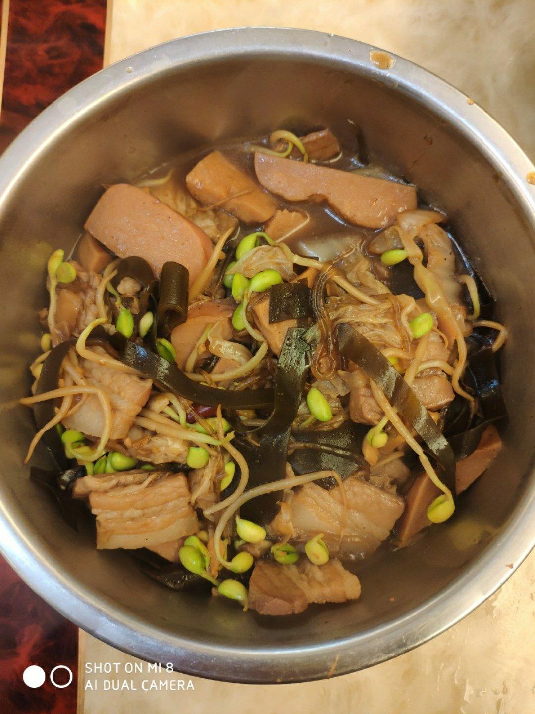 五花肉白菜炖粉条
