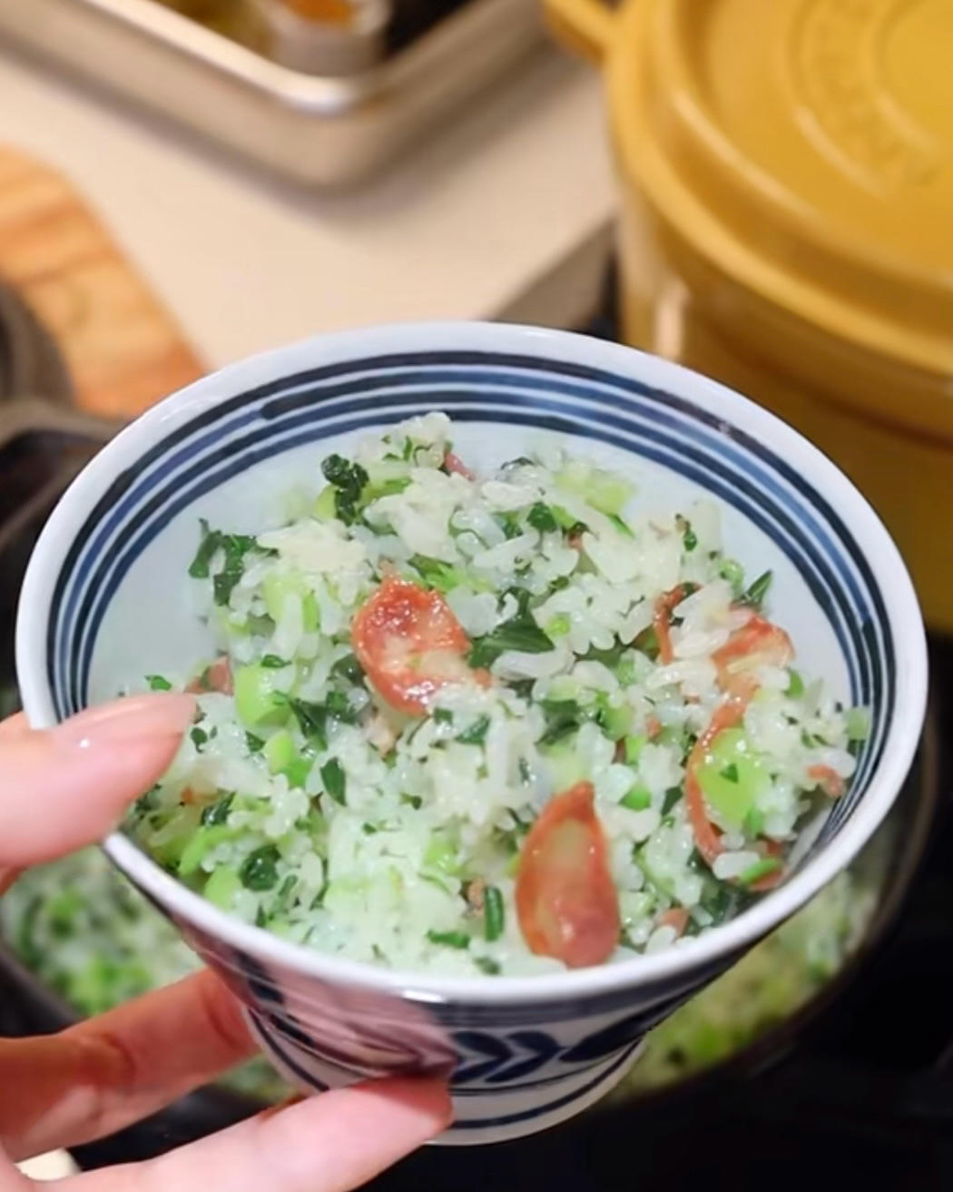 铸铁锅菜饭的做法