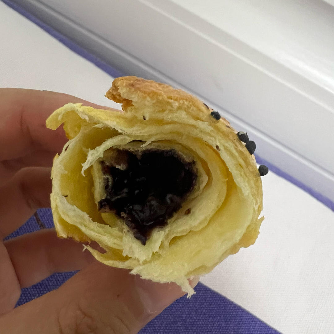 奶香牛角包🥐！空气炸锅版！超级简单！