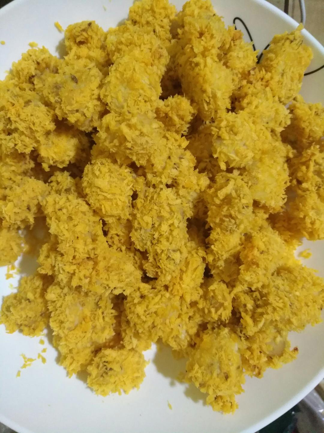 烤箱版劲爆鸡米花，非油炸