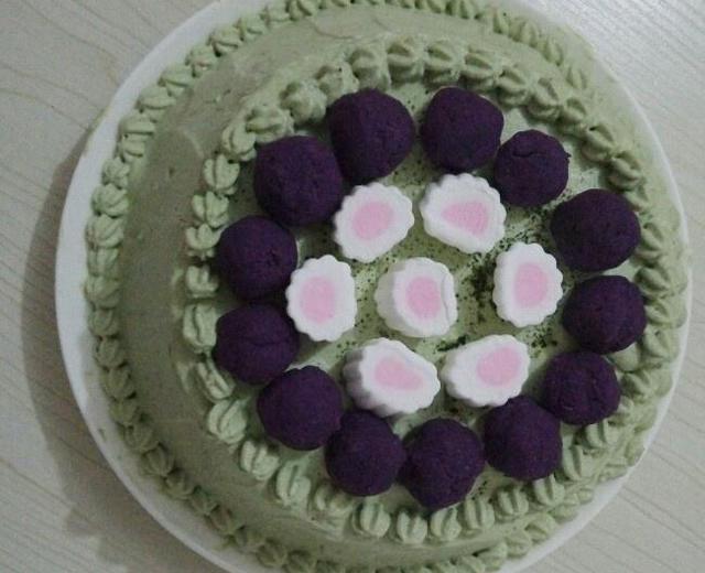 抹茶紫薯蛋糕