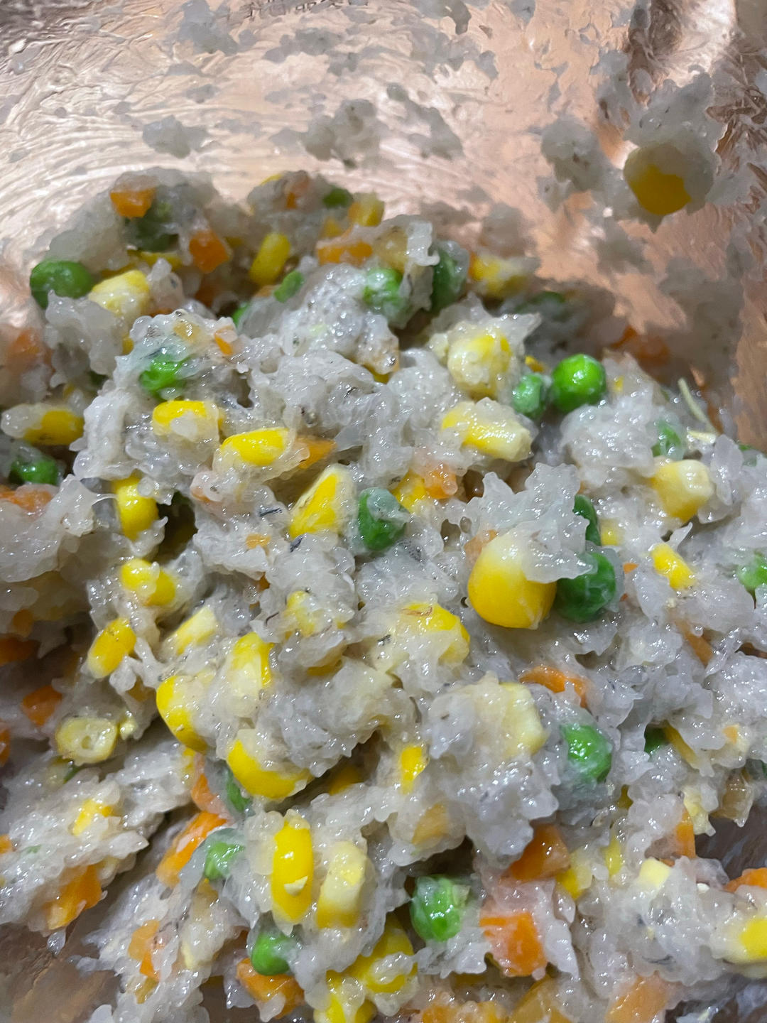【女儿极力推荐】虾饼颗粒感玉米粒胡萝卜丁早餐搭档满口虾肉健身减脂蛋白质
