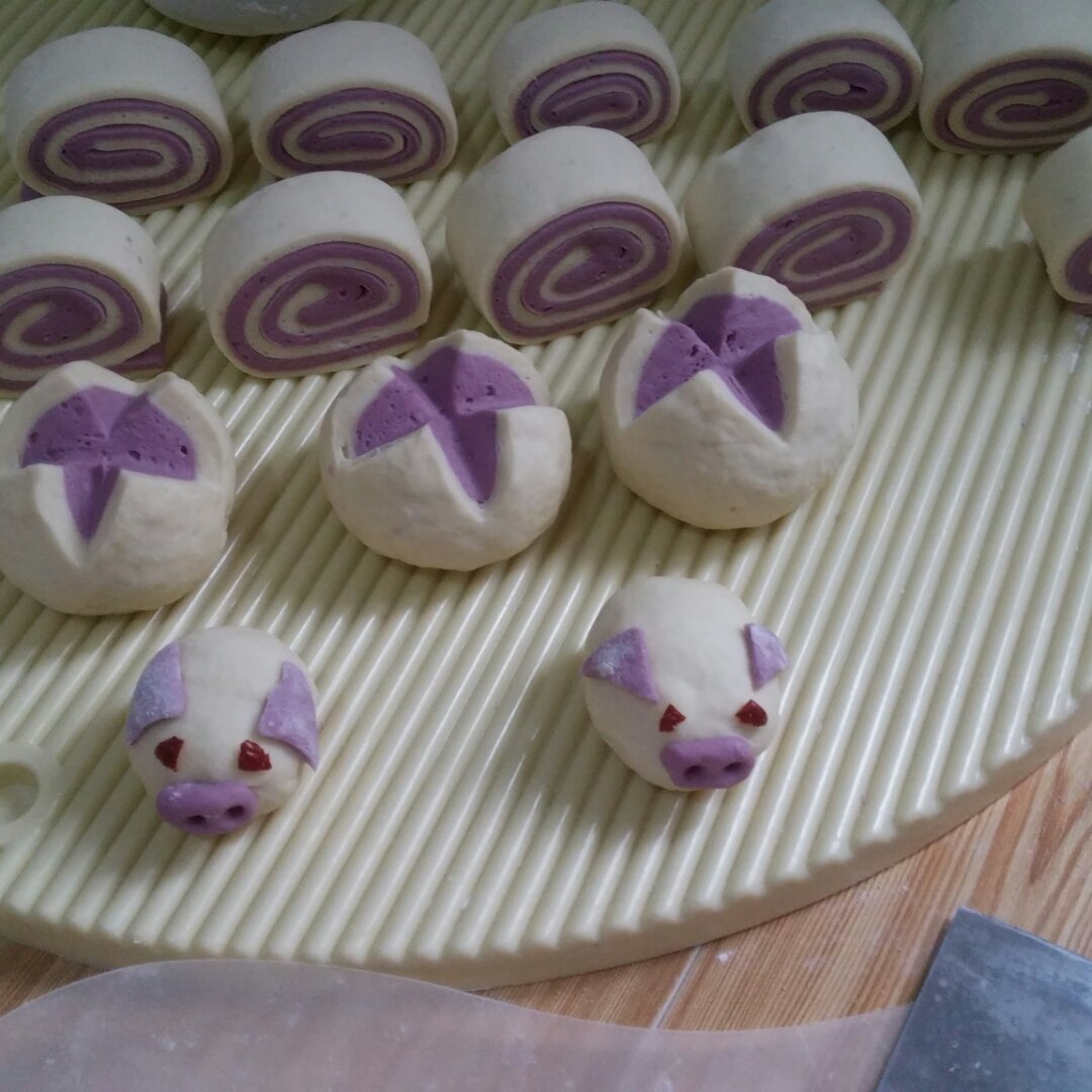 双色刀切小馒头！