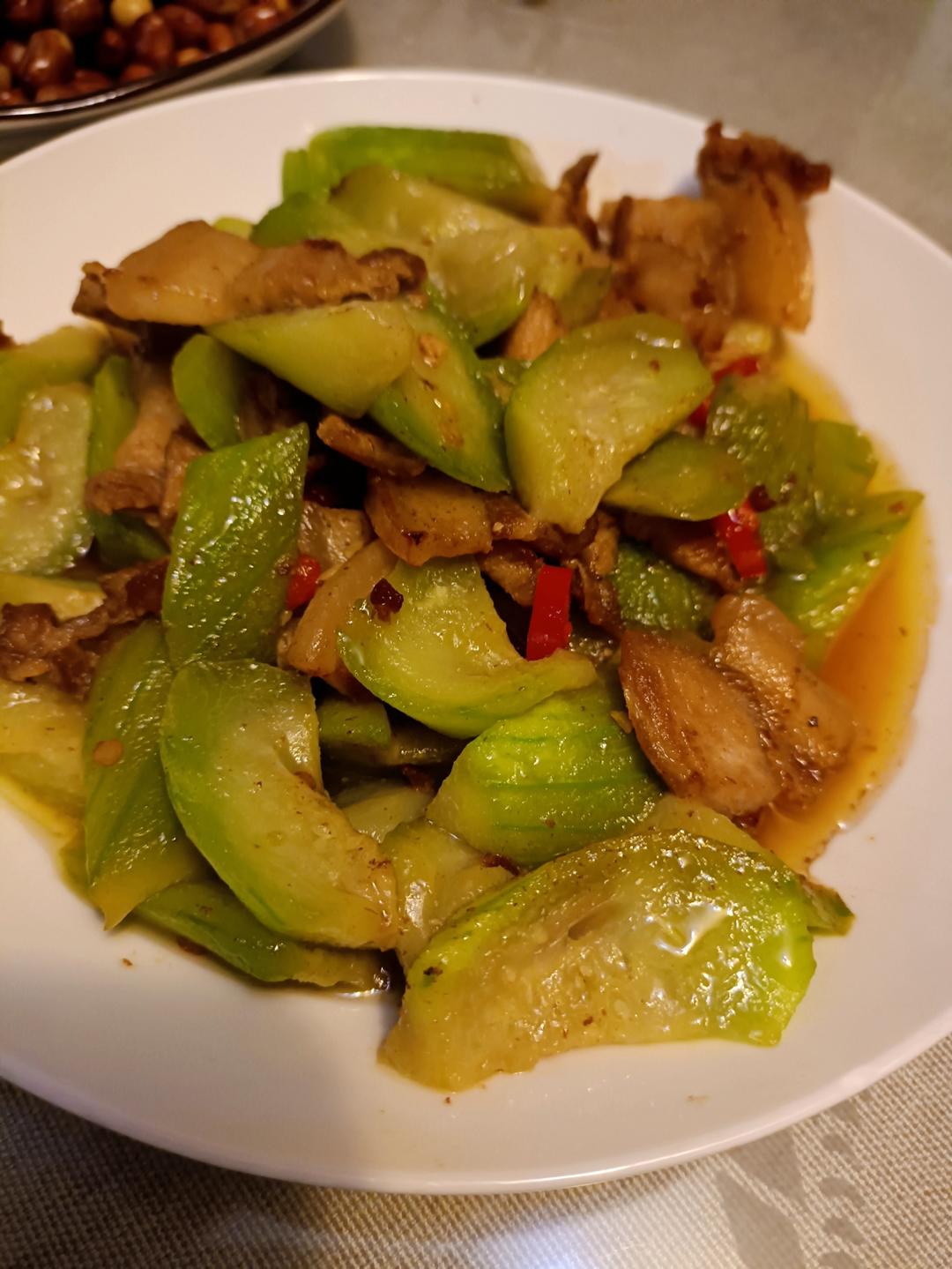 家常丝瓜炒肉