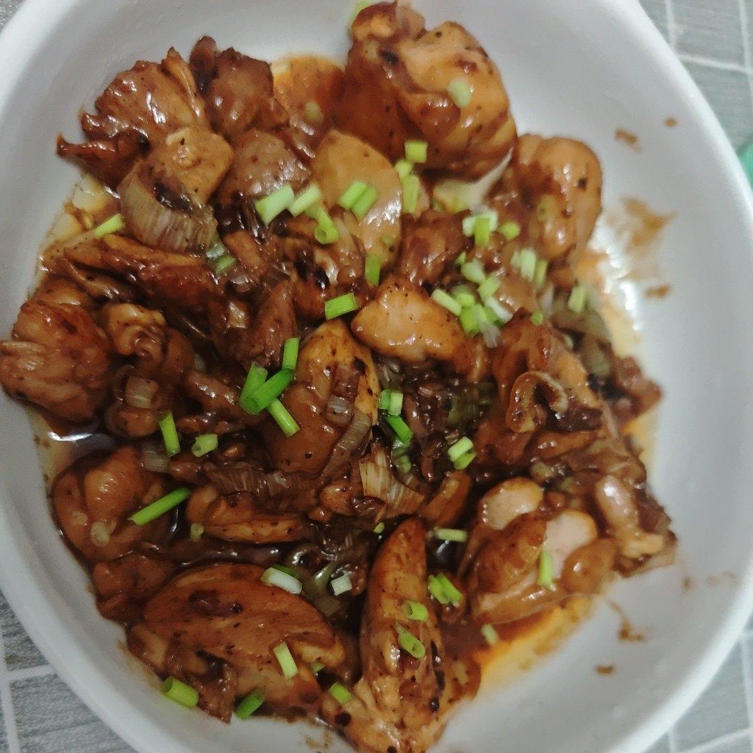 葱香浓郁 下饭好吃 葱炒鸡