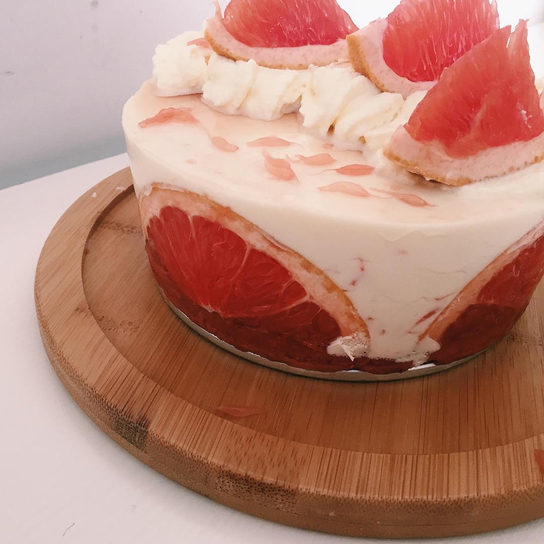 粉色西柚酸奶酪慕斯 |  Pinkkk Grapefruit & Sour Cream Mousse