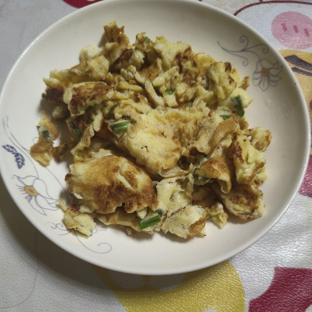 葱花虾皮炒蛋